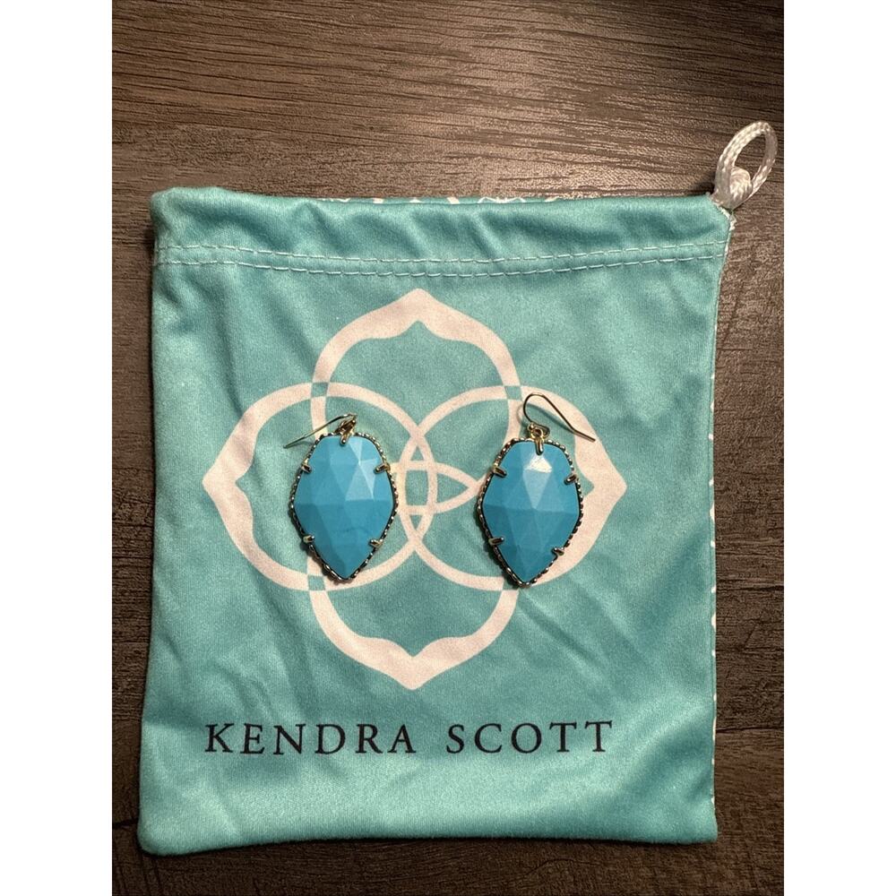 Kendra Scott Sophee Turquoise Blue Earrings w/ Bag